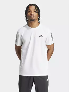 Техническая футболка стандартного кроя Adidas, белый