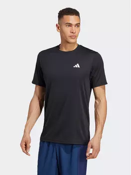 Техническая футболка стандартного кроя Adidas, черный