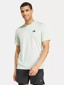 Техническая футболка стандартного кроя Adidas, зеленый
