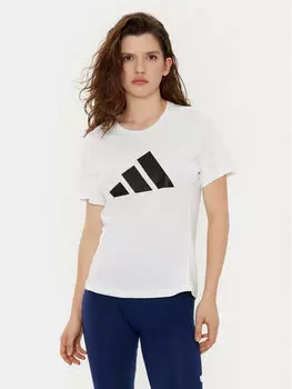 Техническая футболка стандартный крой Run It IN0111 Adidas, белый