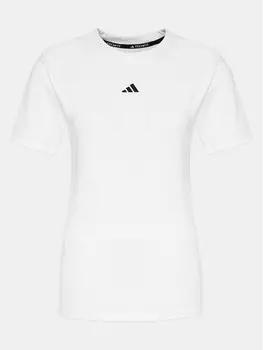 Техническая футболка узкого кроя Adidas, белый