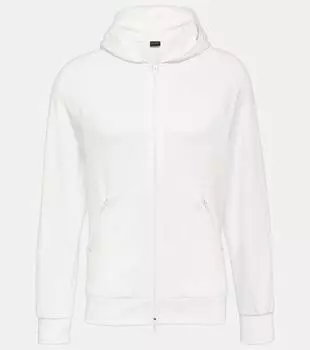 Техническая куртка с капюшоном и логотипом Balenciaga, белый