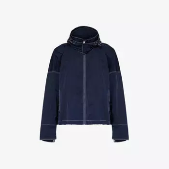 Техническая куртка свободного кроя Bottega Veneta, темно-синий