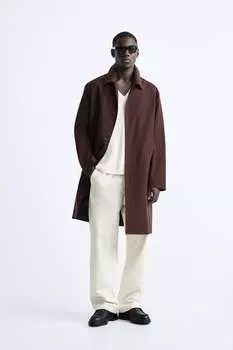 Техническая куртка Zara, темно-баклажановый