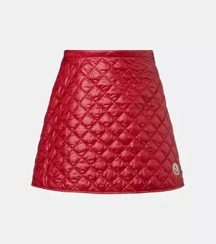 Техническая мини-юбка Moncler, красный