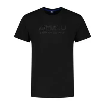 Техническая мужская спортивная футболка с короткими рукавами - Футболка с логотипом ROGELLI, черный
