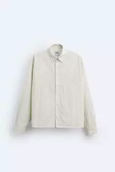 Техническая рубашка с карманом ZARA, серый