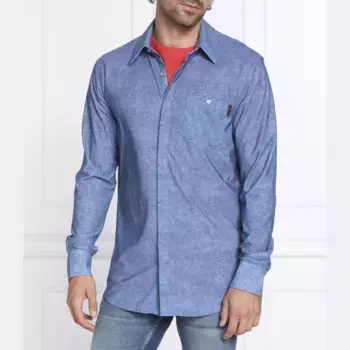 Техническая рубашка стандартного кроя Guess, синий