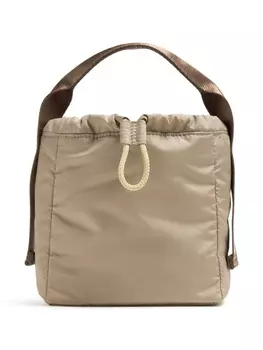 Техническая сумка-тоут на шнурке GANNI, бежевый