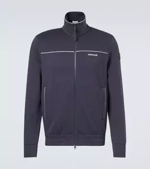 Техническая толстовка с молнией Moncler, темно-синий