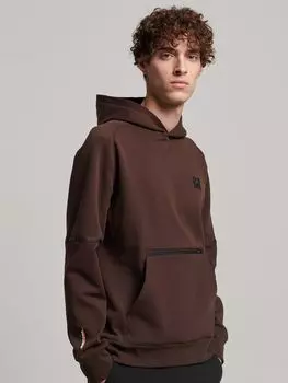 Техническая толстовка Superdry, темный дуб коричневый