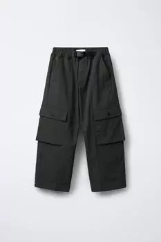 Технические брюки-карго ZARA, цвет Dark khaki