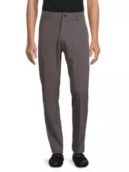 Технические брюки с плоской передней частью Saks Fifth Avenue, серый