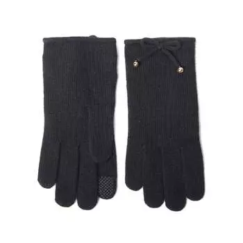 Технические перчатки с бантом Portolano, черный/черный