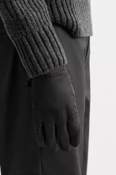 Технические перчатки с мягкой подкладкой ZARA, черный