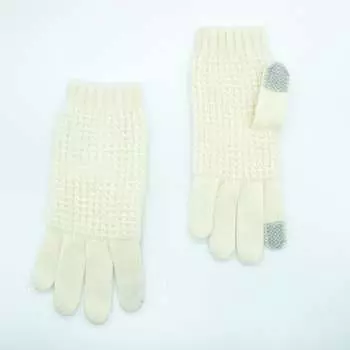 Технические перчатки сшиты из кашемира Portolano, цвет bleached white