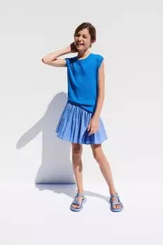 Технические сандалии на платформе ZARA, синий