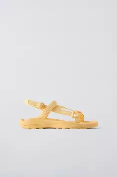 Технические сандалии на платформе ZARA, желтый