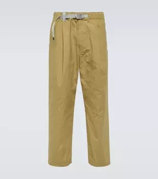 Технические зауженные брюки And Wander, коричневый