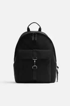 Технический рюкзак hook ZARA, черный