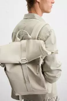 Технический рюкзак с клапаном ZARA, цвет Ecru White