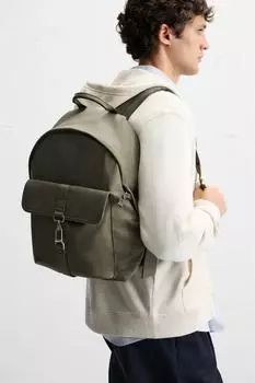 Технический рюкзак с крючком ZARA, цвет Khaki Green