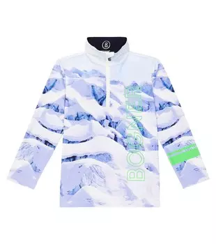 Технический топ benno с принтом Bogner Kids, синий