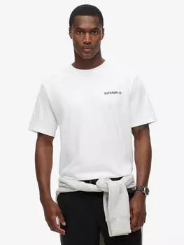 Технологичная расслабленная футболка из органического хлопка Superdry, цвет Brilliant White
