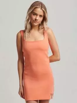 Технологичное платье Superdry, цвет Pastelline Coral