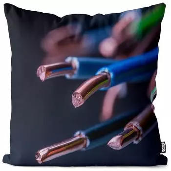 Технология силового кабеля VOID, чехол для подушки, чехол для подушки, полиэстер, водонепроницаемый, для улицы, в помещении, размер подушки: 60 x 60 см