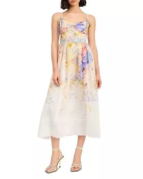 Тейлор Энн - платье миди с цветочным принтом En Saison, белый