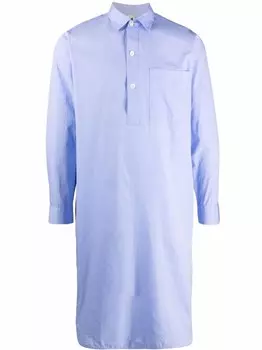 TEKLA пижамная рубашка, синий