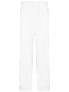 TEKLA прямые пижамные брюки, белый