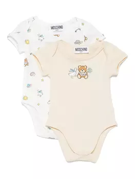 Тела плюшевых мишек Moschino Kids (набор из двух штук), белый