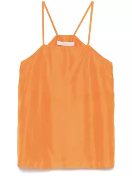Tela шелковый топ без рукавов, оранжевый