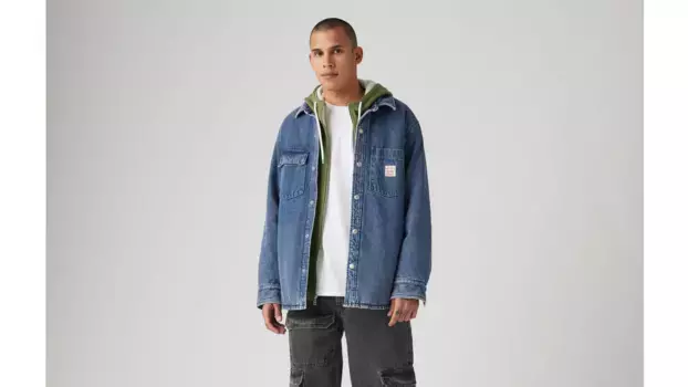Телеграфная рубашка Levi's, цвет Get Involved - Medium Wash