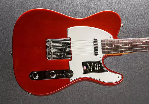 Телекастер American Vintage II 1963 - малиново-красный прозрачный Fender American II Telecaster -