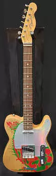 Телекастер Fender Artist Series Jimmy Page Telecaster с грифом из палисандра 2022 — Natural с графикой Dragon Artist Series Jimmy Page Telecaster with Rosewood Fretboard