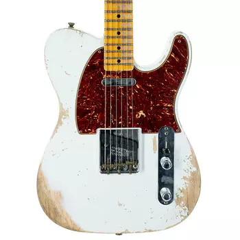 Телекастер Fender Custom Shop '52, Heavy Relic, клен, состаренный олимпийский белый XN123769 Telecaster