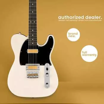 Телекастер Fender Gold Foil - накладка на гриф черного дерева - белый блонд