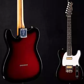 Телекастер Fender с золотой фольгой Candy Apple Burst