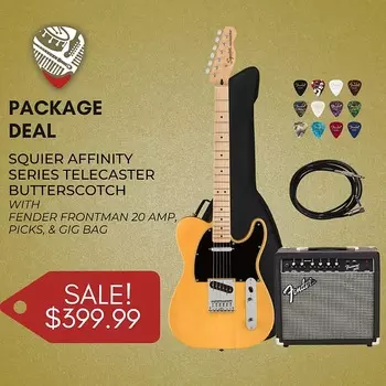 Телекастер Squier Affinity Series Bundle - Butterscotch Affinity Bundle