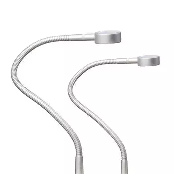 Теленок | Светодиодный светильник для кровати, теплый белый сенсорный переключатель, лампа для чтения, ночник на гибкой стойке, различные цвета kalb Material fr Mbel, серый