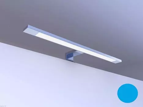 Теленок | Светодиодный светильник для ванной комнаты 45 см, нейтральный белый, алюминиевый, серебристо-серый, зеркальный светильник, зеркальный светильник, накладной светильник kalb Material fr Mbel