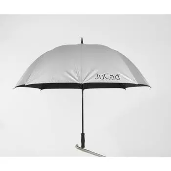 Телескопический зонт с древком JuCad, серебро/серебро/серебро