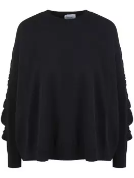 Телесный свитер с оборками Nude, черный