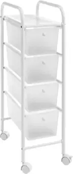 Тележка для домашней полки Heine Heine home примерно 80/25/39 см, 4 ящика., белый