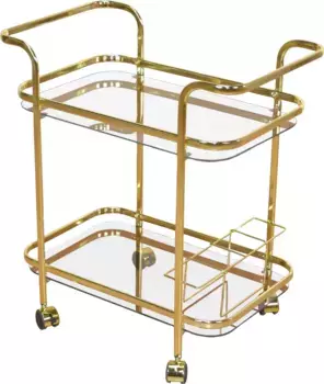 Тележка для сервировки домашних дел Home affaire 69х75х44 см, цвет goldfarben