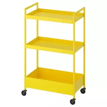 Тележка Ikea Nissafors, 50.5x30x83 см, желтый