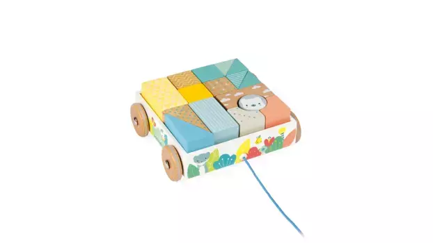 Тележка с камнями (дерево) Janod